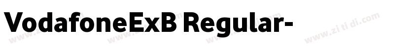 VodafoneExB Regular字体转换
